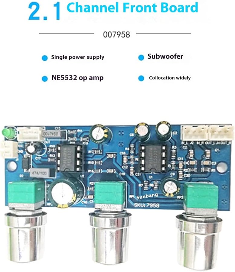 NE5522 Subwoofer Preamp Board With Passive Filter For Amplifier Upgrade - Image 3
