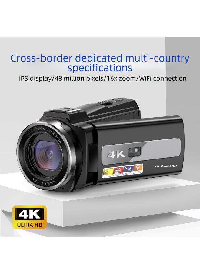Generic 4k High Definition Digital Camera Handheld Shooting Electronic Anti-shake Digital Camera Outdoor Sports Dv-Body Color:NP-FV5 Plus Standard Battery 2000 MA  - Image 2