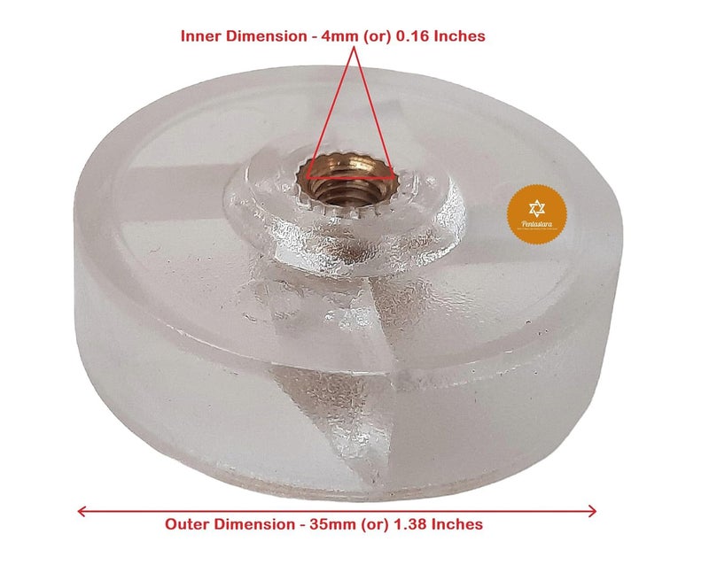 PENTASTARACoupler Gear Suitable for MAGIC BULLETWONDERCHEFPRESTIGE Blenders 2 Units Motor Coupler 2 Units Jar CouplerMaterialPlastic - Image 3