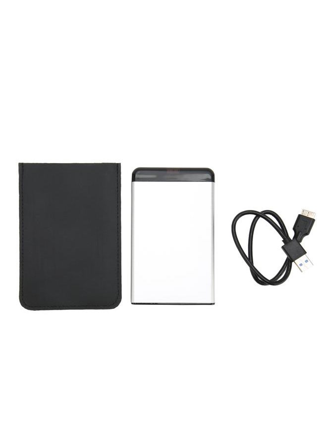 Thoraya USB3.0 ultra-thin external mobile hard disk high-speed read and write 2.5-inch portable metal mobile external hard disk silver 750GB  - Image 1