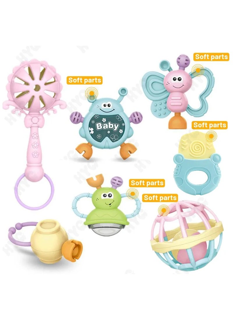 7-Piece Silicone Teethers & Rattles Toy Box - pzsku/ZDD1AF609593744BB1740Z/45/_/1722692670/a2dc7c32-9a21-4f68-9aed-86ed2c99d8e7