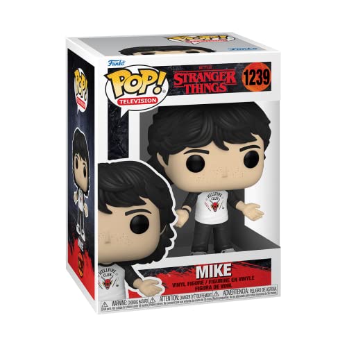 POP [Stranger Things - Mike Wheeler [Season 4] Funko Vinyl Figure (Bundled with Compatible Box Protector Case), Multicolor, 3.75 inches - Image 2