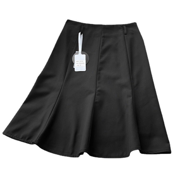 Custom Designed High Waist Black Fishtail Midi Skirt for Women 3215 - Image 5