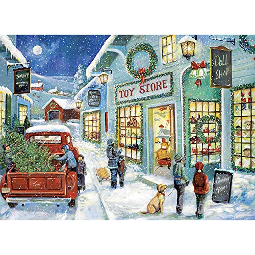 Bits and Pieces 1500 Piece Jigsaw Puzzle for Adults The Town Toy Store Jigsaw Puzzle by Artist Ruane Manning Completed Puzzle Size 24 x 33 - Image 1