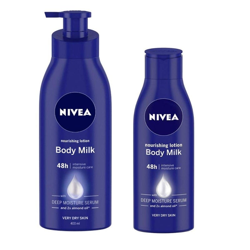 Nivea Moisturizing Lotion Body Milk 400ml And Nivea Moisturization Lotion Body Milk 120ml - Image 1