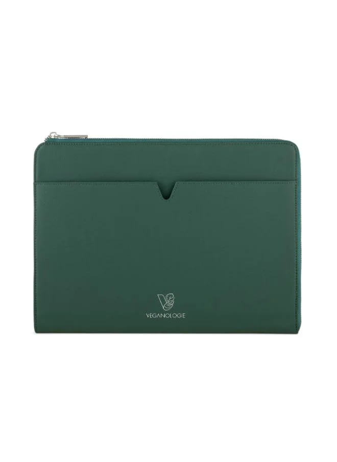 فيجانولوجي Eden Apple Leather Laptop Sleeve 16" in Green Made From 40 Apples