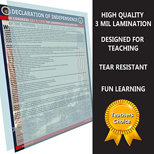 Young N Refined American Founding documents EXTRA LARGE Laminated 3 pack: US Constitution with all amendments, Declaration of Independence and Bill of Rights 24x36) Young N Refined - Image 2