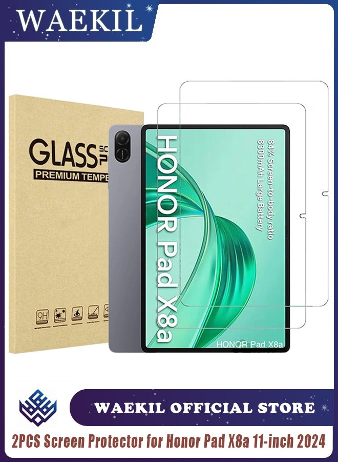 وايكيل واقي شاشة من قطعتين لجهاز Honor Pad X8a مقاس 11 بوصة 2024 - غشاء زجاجي مقوى، مضاد للخدش، حساس، مقاوم للسقوط لجهاز Honor Pad X8a اللوحي - Image 1