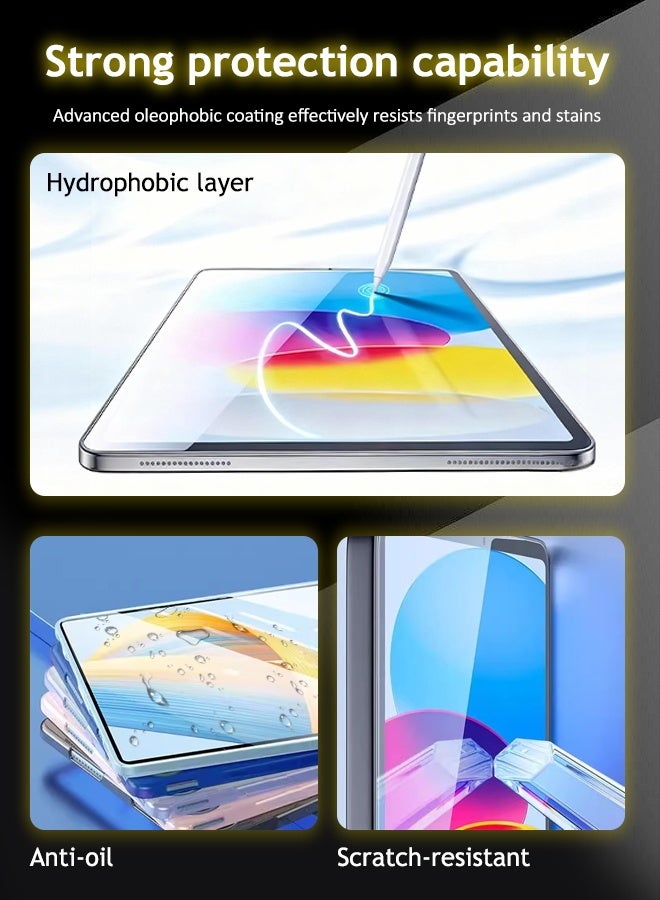 واقي شاشة من قطعتين لجهاز Honor Pad X8a مقاس 11 بوصة 2024 - غشاء زجاجي مقوى، مضاد للخدش، حساس، مقاوم للسقوط لجهاز Honor Pad X8a اللوحي - Image 3