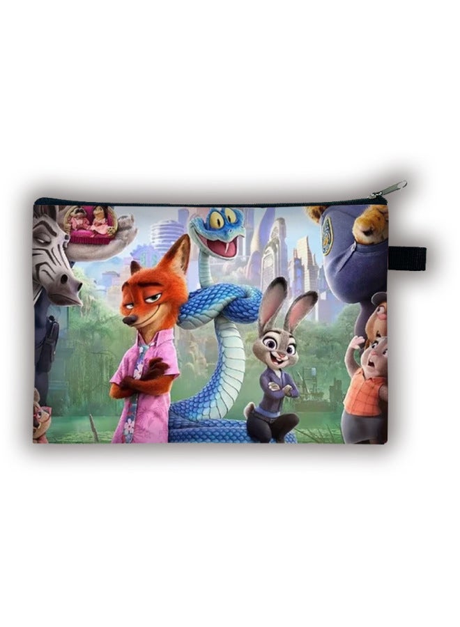 New Zootopia 2 Large Coin Purse Children's Desktop Large Capacity Storage Bag Portable Clutch Bag Batch
