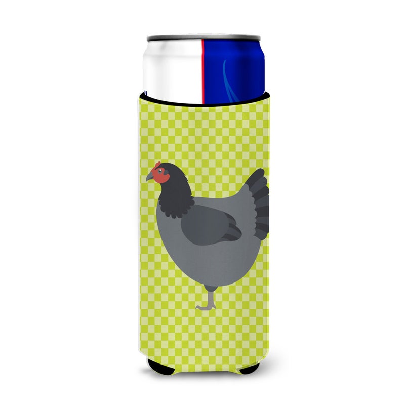 Caroline's Treasures ""Caroline's Treasures Jersey Giant Chicken Green Decorative Can Hugger  Slim  Multicolor""