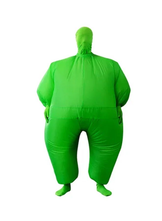 فون بلانت بدلة قابلة للنفخ لكامل الجسم باللون الأخضر - Image 3