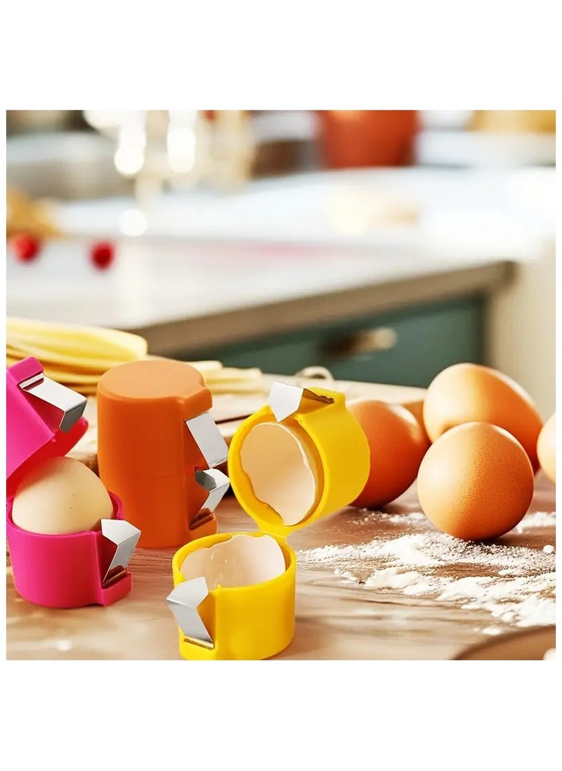 KADRAMA - New Stainless Steel 3-in-1 Egg Opener, Whisk & Separator -3pcs Egg Prep Kit Ergonomic Design for Easy-Grip, Portable Kitchen Gadget with Built-In Separator or Effortless Shell Removal, Perfect for Home Kitchens & Baking - Image 1