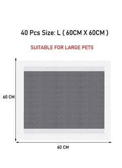 MAJIBAO Charcoal pet pad training with a 5-layer leak-proof design, Odor-control carbon pack of 40Pcs Large, Super absorbent & disposable pads for adult dogs, Quick-dry surface  - Image 3