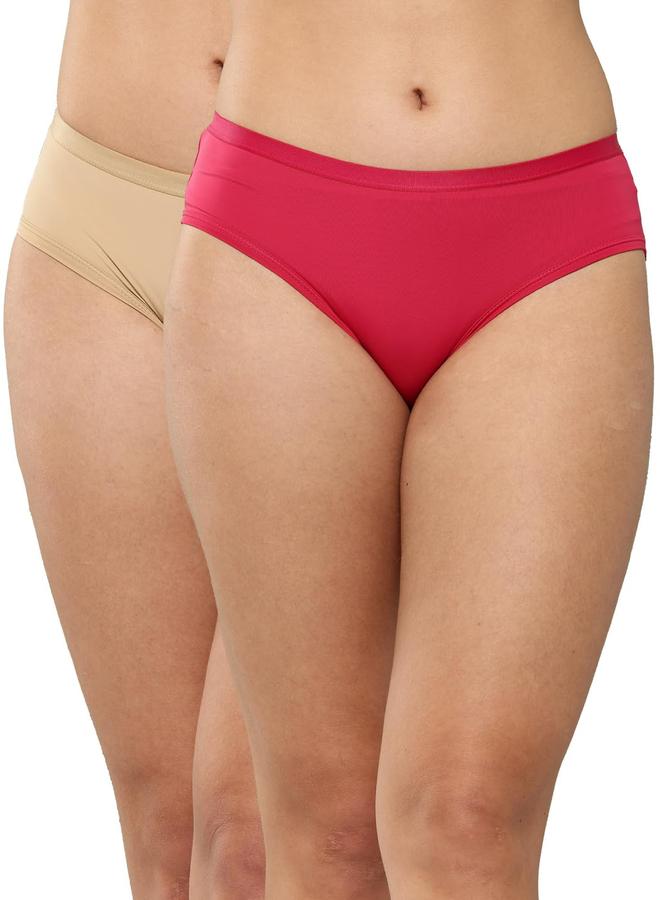 Leading Lady Pack of 2 - Solid Hipster Briefs - Image 1