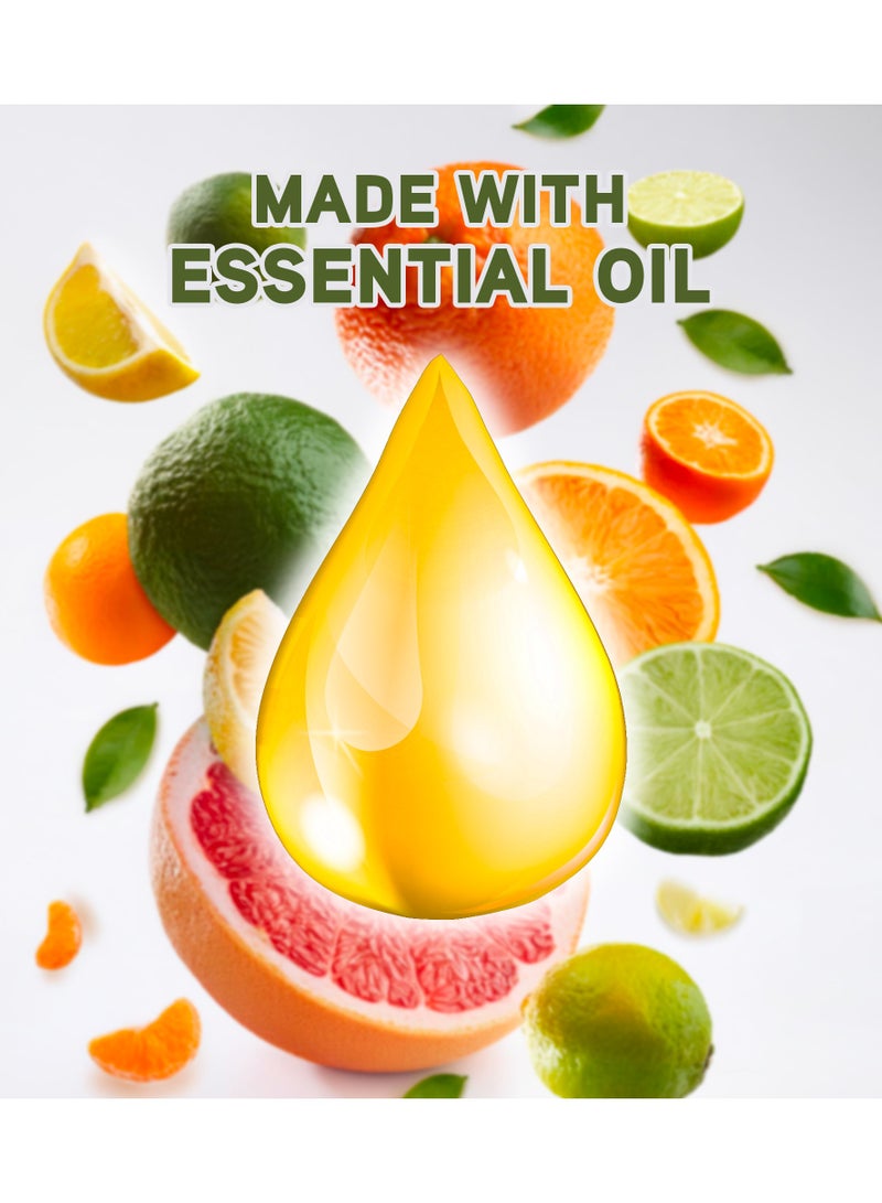 Elegant 3-Pieces Citrus & Orange Blossom Shower Gel 1 Liter - Image 3