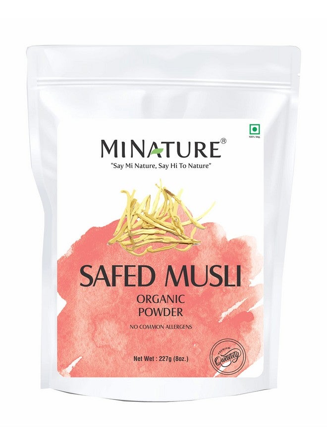 mi nature Safed Musli Powder (Chlorphytum Borivillianum) Usda Organic ; 227G (8 Oz) (1/2 Lb) ; Herb For Vigour And Vitality ; Promotes Healthy Reproductive System Functions; - Image 2