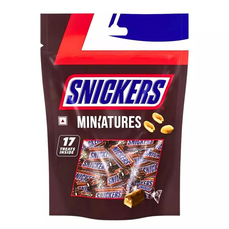 Snickers Peanut And Caramel Chocolate Bar Miniatures Pack- 150gms