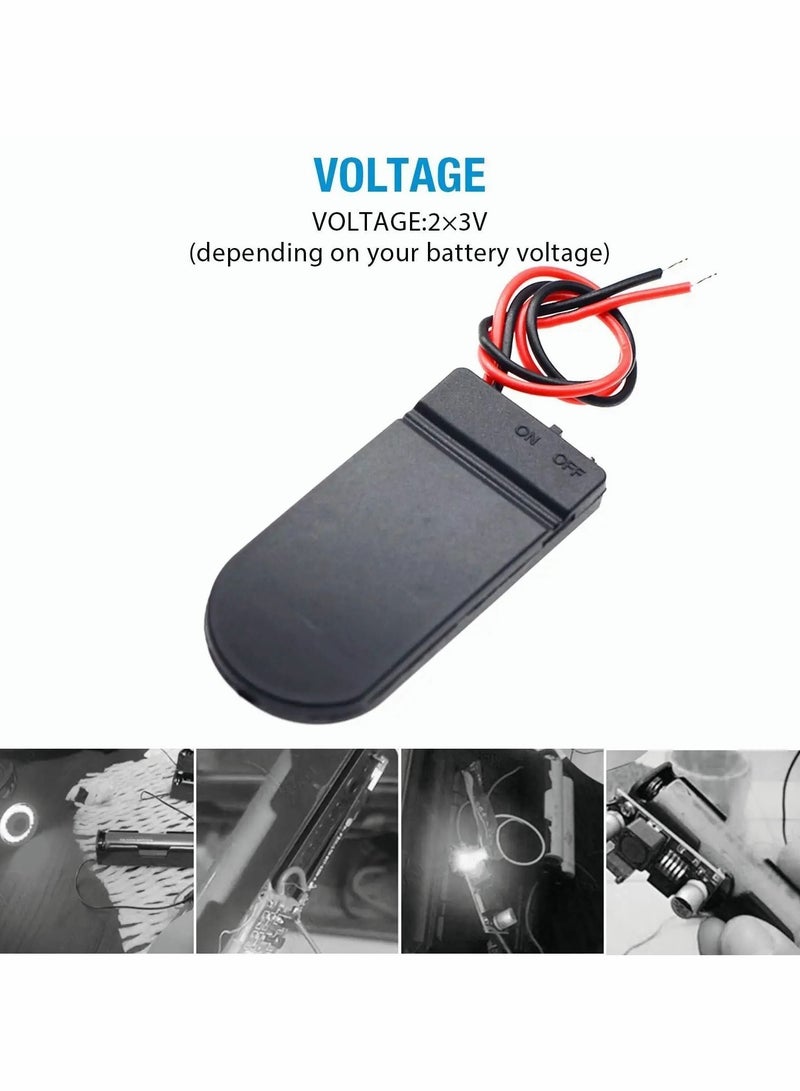 Y&D 2 x 3V CR2032 Button Coin Cell Battery Holder with Leads On Off Switch 6 Pcs - Image 4