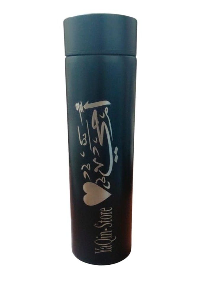 Generic A high-quality 500 ml stainless steel thermal mug that lasts for 8 hours. It has a digital screen engraved with the word (Mom). A special gift.  - Image 1