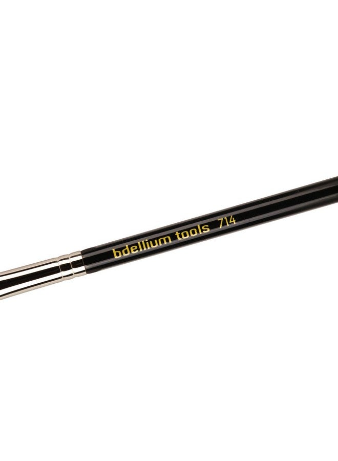 بديليوم تولز فرشاة مكياج احترافية من سلسلة مايسترو 714 لتحديد العيون المسطحة مع ألياف صناعية ناعمة لتحديد العين (قطعة واحدة باللون الأسود) - Image 3