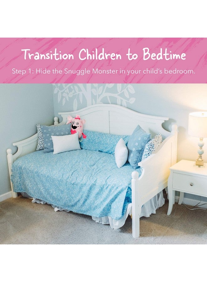 Continuum Games Snuggle Monster Hide And Seek Bedtime Plush Toy And Book Pink - Image 2