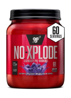 BSN BSN, No-Xplode, Pre Workout, 2.45 Lb, Grape, 60 Servings  - Image 2