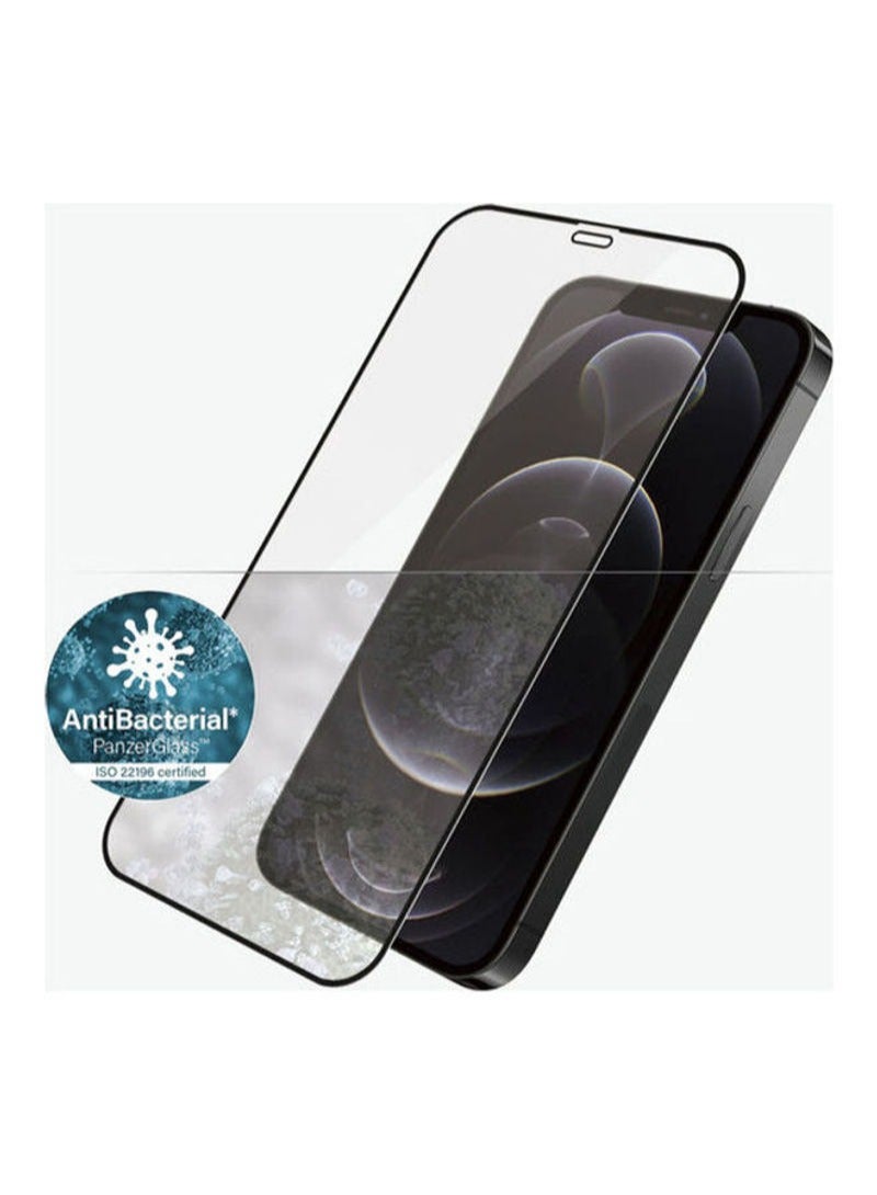 BORTONY Tempered Glass Screen Protector For Apple iPhone 12/12 Pro Black/Clear - Image 1