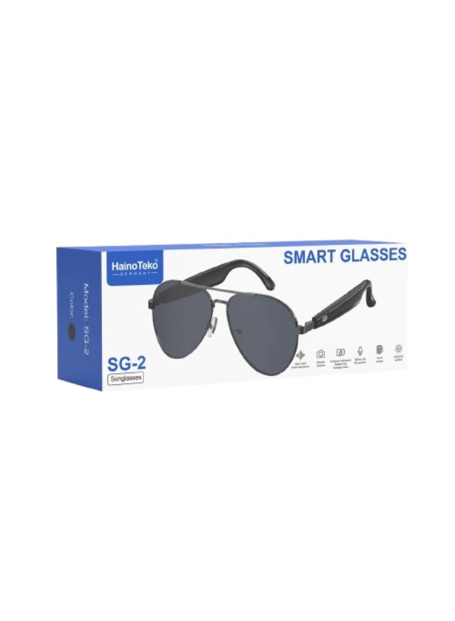 Haino Teko SG-2 Smart Sunglasses – Touch Control, UV Protection, Bluetooth Audio, Stylish Smart Wear for Men - Image 1