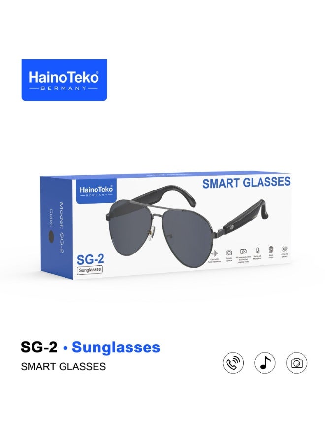 Haino Teko SG-2 Smart Sunglasses – Touch Control, UV Protection, Bluetooth Audio, Stylish Smart Wear for Men - Image 5