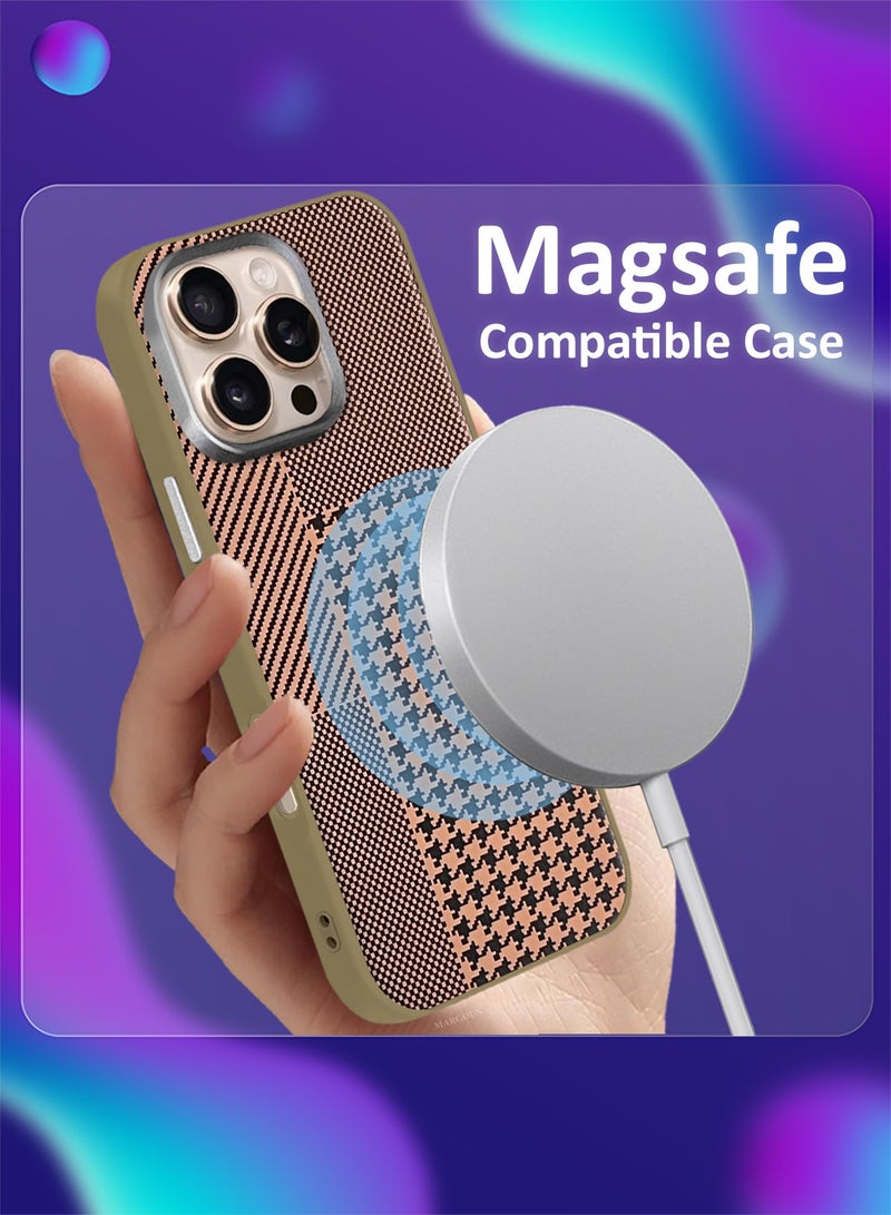 CATANES Hard Silicone Protective Case Cover for iPhone 16 Pro - Houndstooth Pattern - Image 3