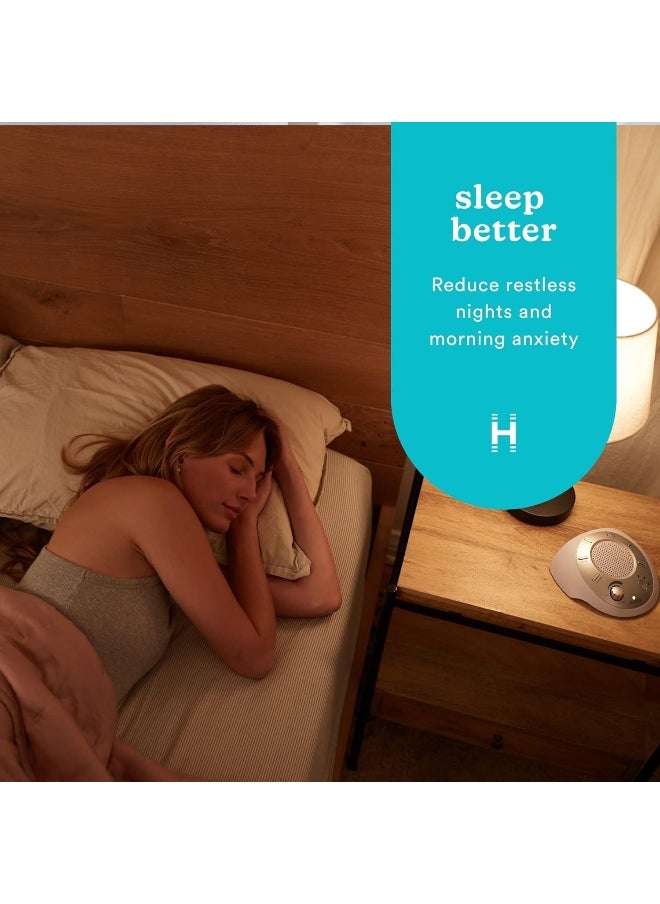 HoMedics - White Noise Sound Machine | Portable Sleep Therapy for Home, Office, Baby & Travel | 6 Relaxing & Soothing Nature Sounds, Battery or Adapter Charging Options, Auto-Off Timer | HoMedics Sound Spa - Image 1