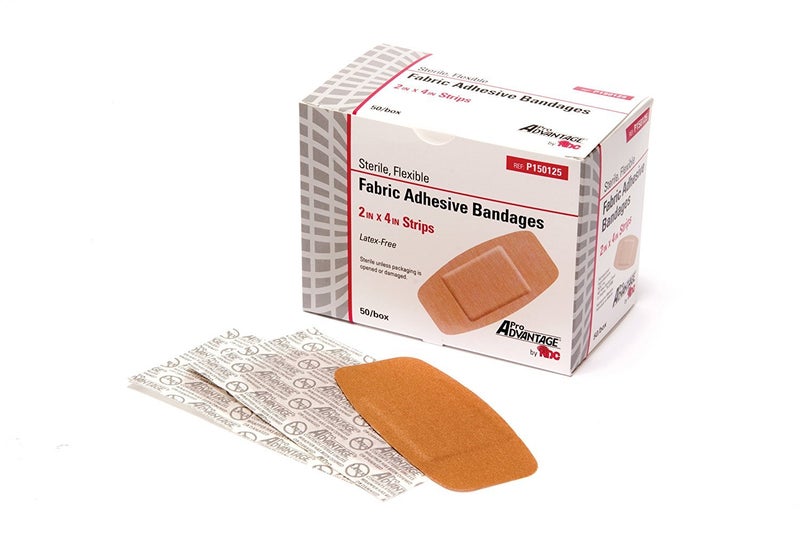TM80759 P150125 Flexible Large Adhesive Bandages 2" x 4" (Pack of 50)