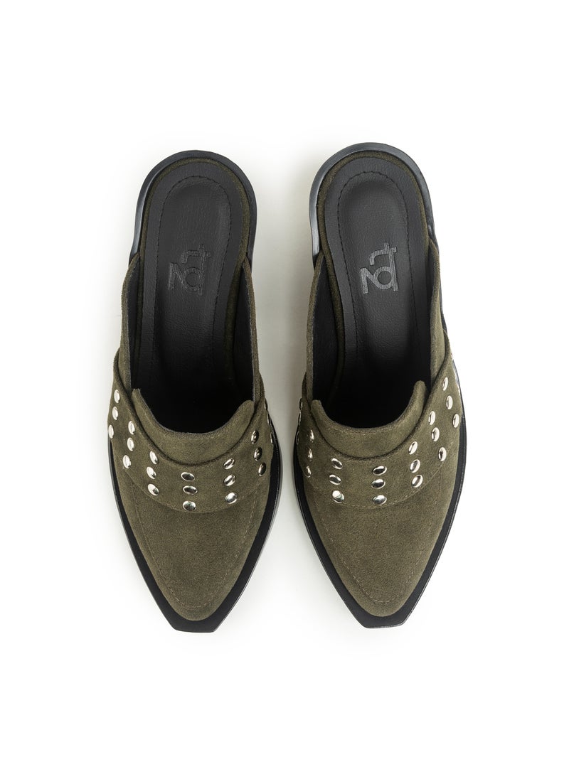TGS Studded Band Heel Mules  - Image 3