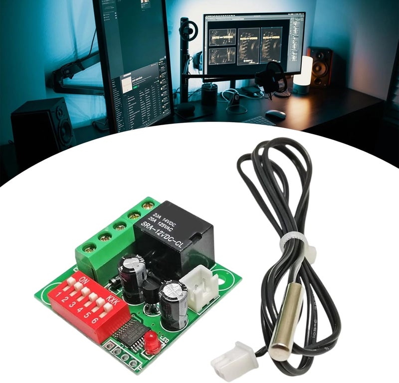 Temperature Control Switcher W1701 Adjustable 12V Switcher Controller Management Digital Controller Electronic Control - Image 2