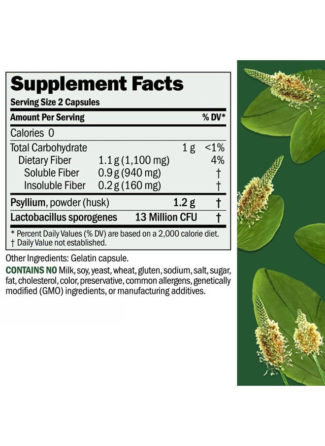 Andrew Lessman Fibermucil 180 Capsules -Psyllium Husk Powder. Gently Promotes Regularity and Digestive Health. Rich in Fiber. Gentle, Easy, Effective. No Additives. Small Easy to Swallow Capsules  - Image 2
