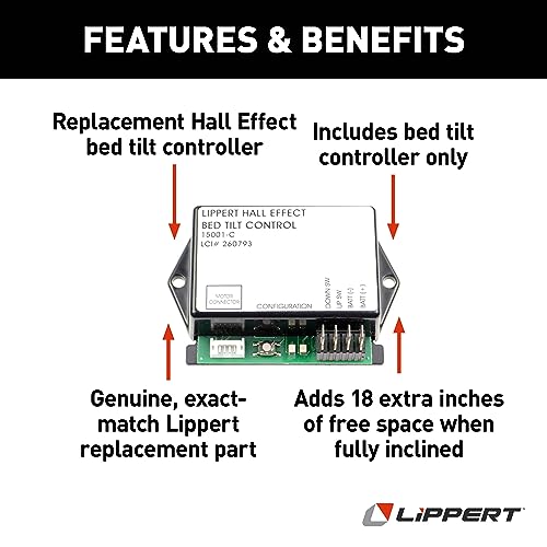 Lippert Components Lippert Hall Effect Replacement RV Bed Tilt Controller Module for 5th Wheel Campers, Travel Trailers, Fits Schwintek Systems, Exact-Match Component - 260793 - Image 5