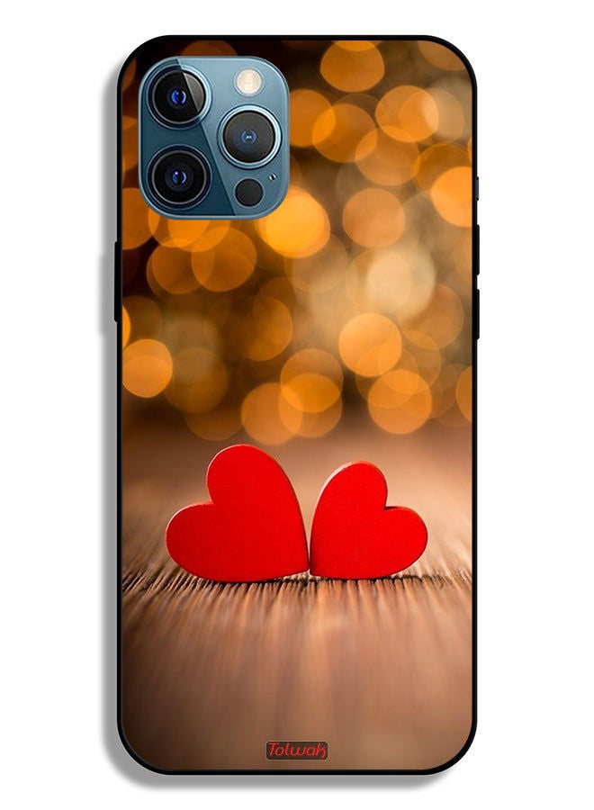 Tolwak Apple iPhone 12 Pro Max Protective Case Two Beautiful Hearts  - Image 2