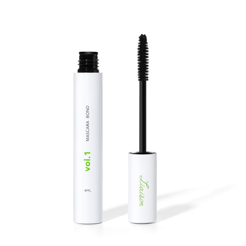 Mascara Bond 4ml Volumizing  Lengthening Mascara with Peptide Growth Complex for Long Lashes  No Clump No Glue with Lash Growth Serum  Enhance Volume Definition and Strength for Fuller Lashes