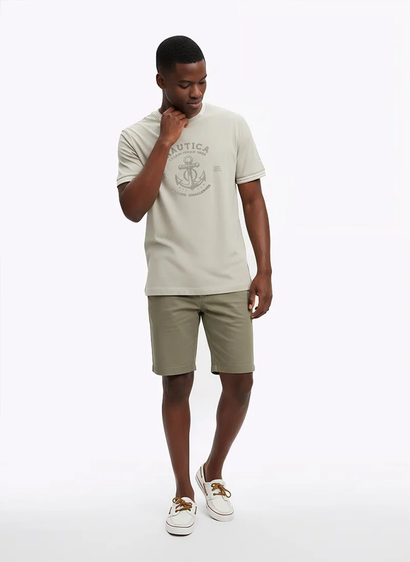 Men Regular Fit Half Sleeve Graphic T-Shirt for Contemporary Style - Grey