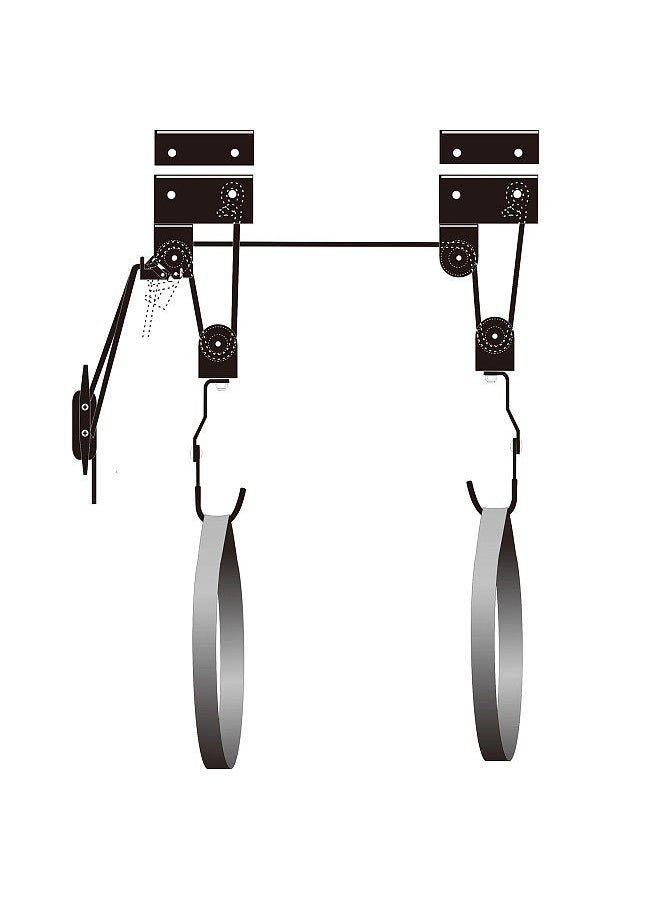 Generic - Kayak Lift with Hanging Pulley System Kayak Ceiling Rack Garage Ceiling Mount - Image 1