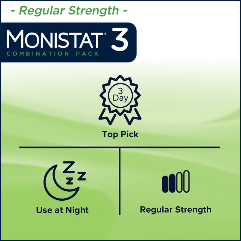 Monistat 3 Day Yeast Infection Treatment for Women, 3 Miconazole Suppository Inserts & External Monistat Anti-Itch Cream Bundle - Image 5