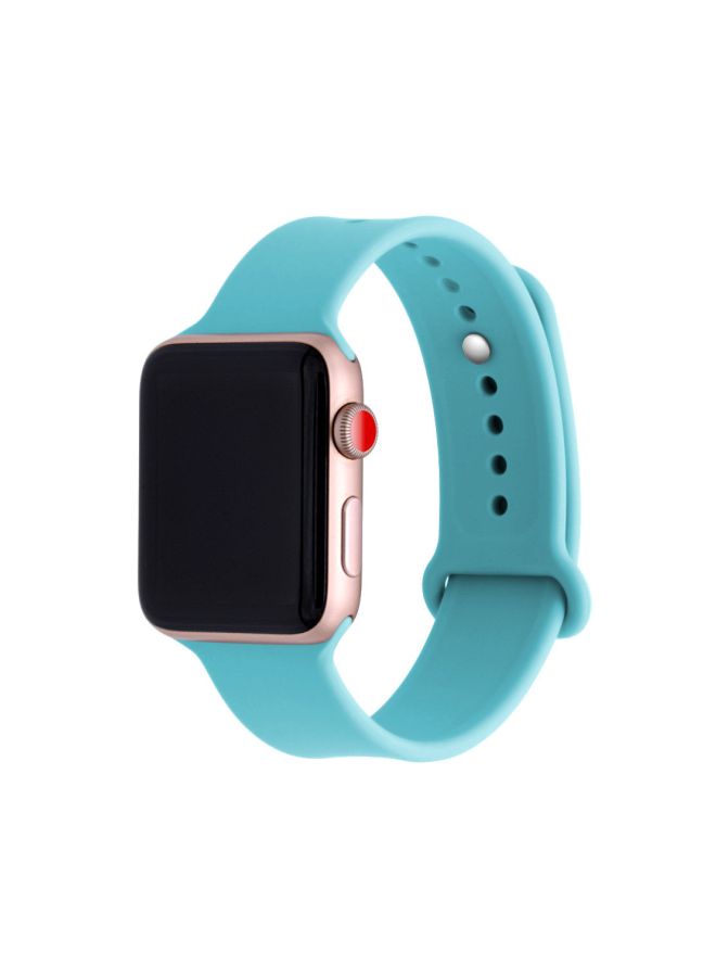 EHOME Replacement Band For Apple Watch Series 3 42 mm Turquoise - Image 2