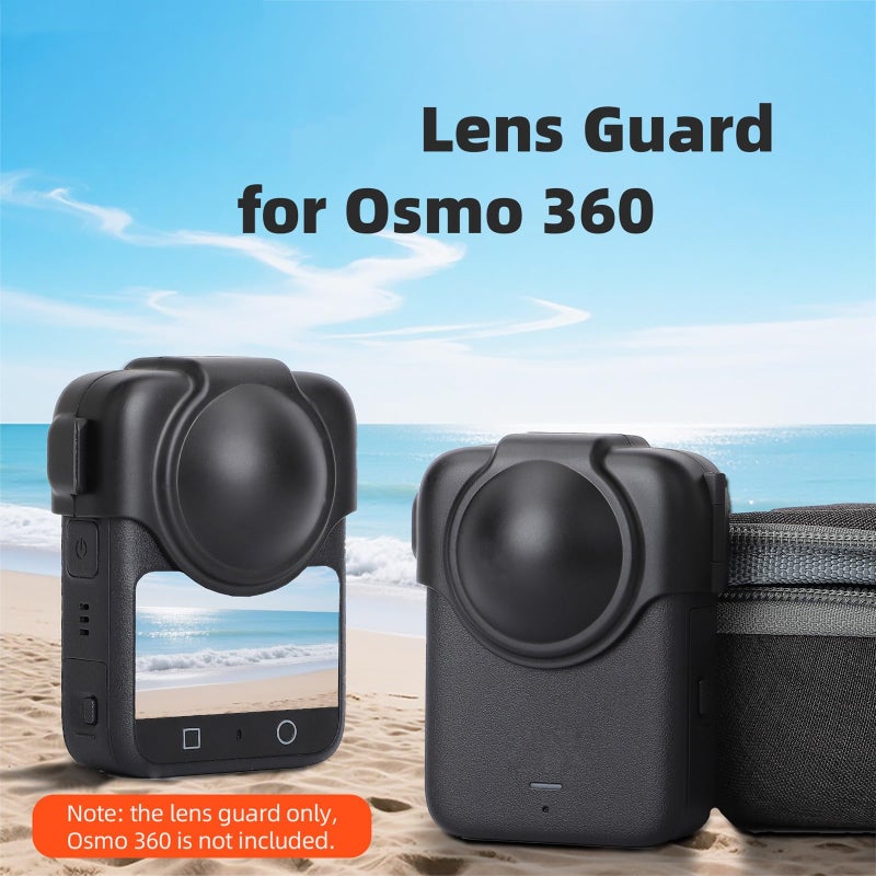 غطاء حماية عدسة الكاميرا لـ OSMO 360، غطاء عدسة مضاد للخدش والسقوط مع غطاء تثبيت آمن، غطاء حماية للسفر والتخزين - Image 2