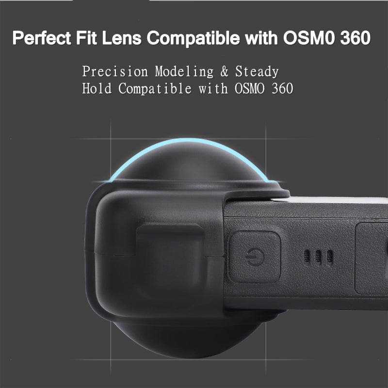غطاء حماية عدسة الكاميرا لـ OSMO 360، غطاء عدسة مضاد للخدش والسقوط مع غطاء تثبيت آمن، غطاء حماية للسفر والتخزين - Image 5
