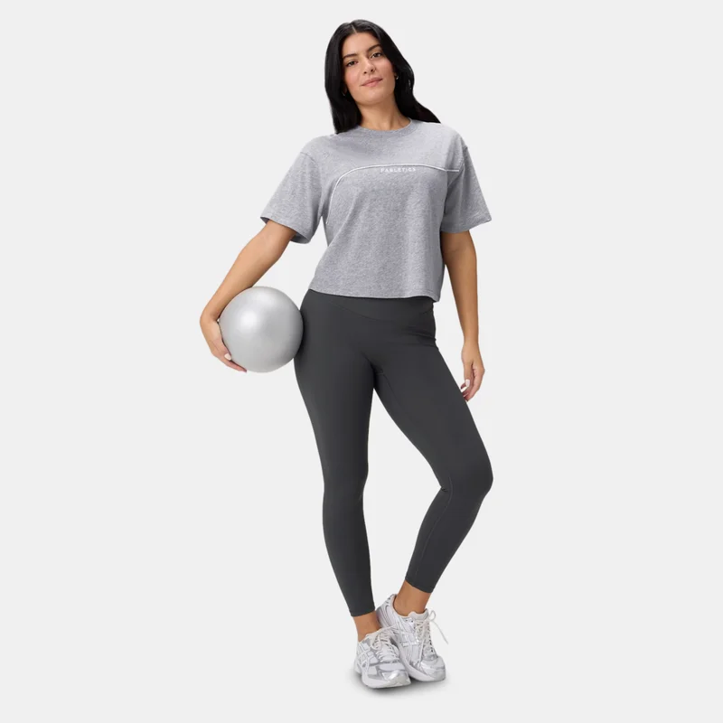 Fabletics Grey Women's Boxy T-Shirt for Women | Best Price UAE