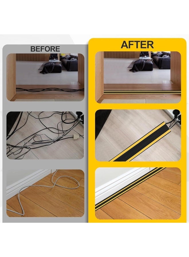 3M Floor Cable Protector – Extra Long Self-Adhesive Rubber Wire Cover for Outdoor Cables, Office, Factory & Garage Use - Image 4