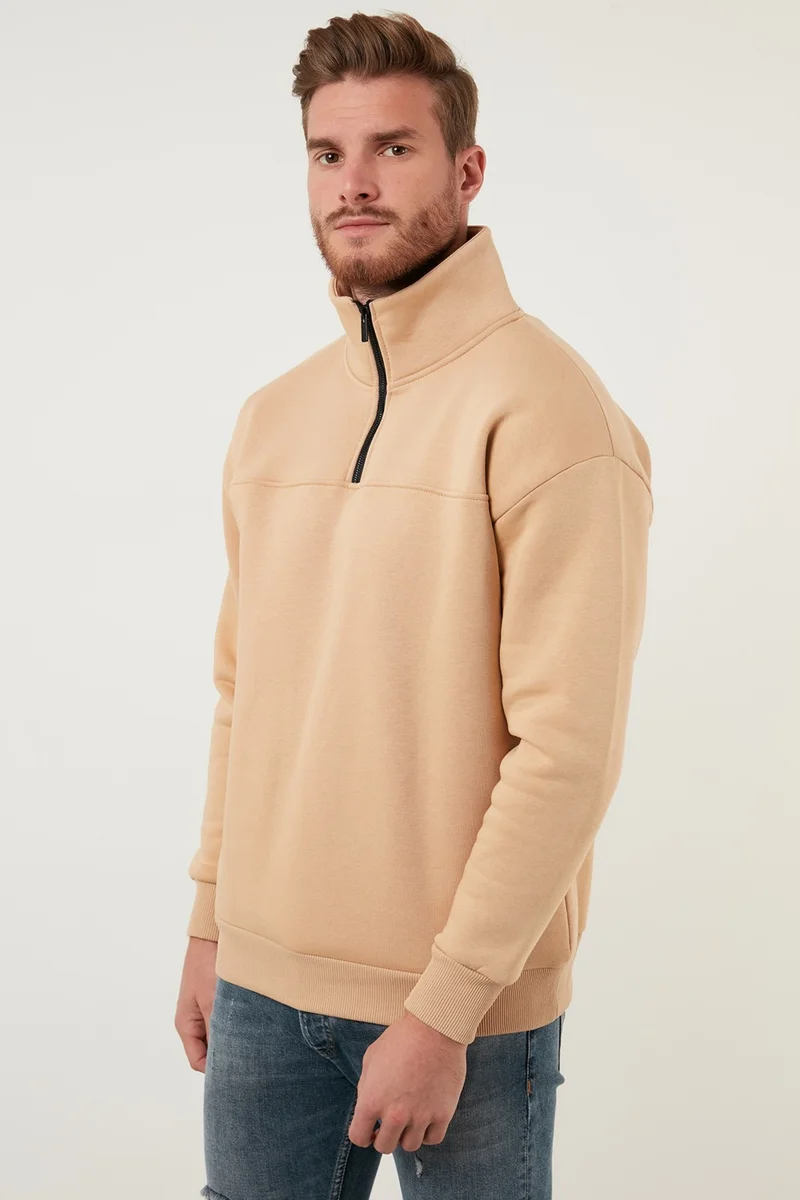 Buratti Regular Fit Cotton Lining Soft Raised Winter Sweat Men's Sweat 59053431