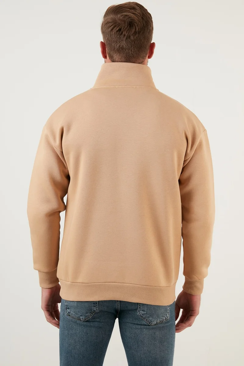 Buratti Regular Fit Cotton Lining Soft Raised Winter Sweat Men's Sweat 59053431