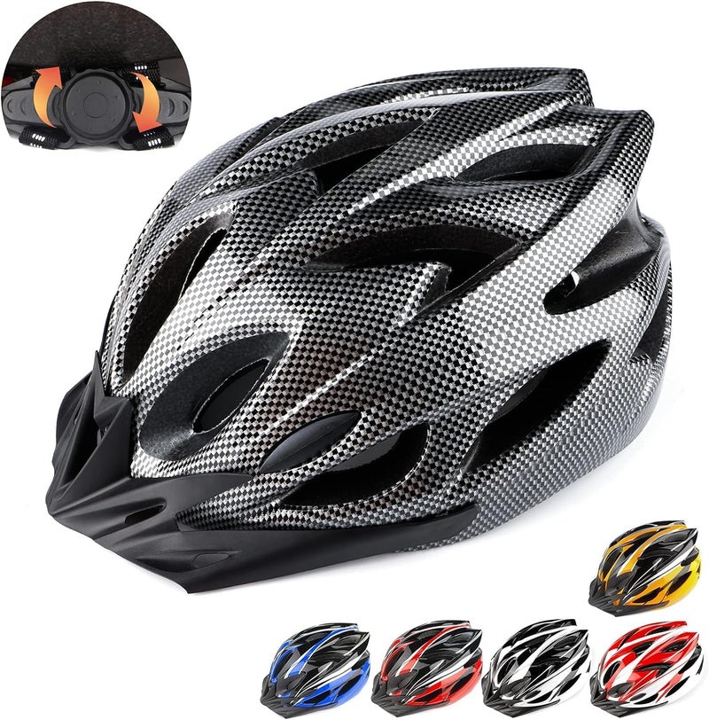 RaMokey Adjustable Bicycle Helmet for Adults with Removable Visor - Black - Image 2